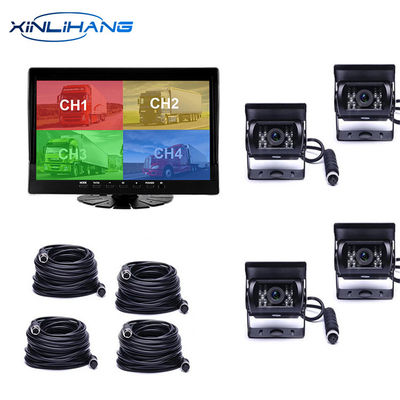 AHD 720P Vehicle Truck 9.66 Inch Screen Dash Cam Recorder DVR 4CH
