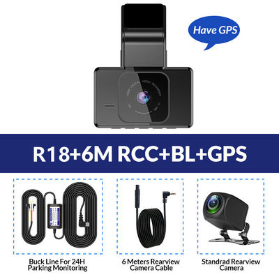 24h ADAS 4g Smart Rearview Mirror Car Recorder Dual Dash Cam GPS DVR Loop Recording