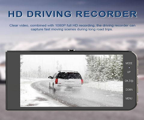 4 Inch Dual Lens IPS Screen Wireless Dashboard Camera Security Dash Cam Camcorder Video Registrator