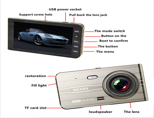 Mini G Sensor Dashboard Mounted Dash Cam Camcorder Recording Camera 60Hz