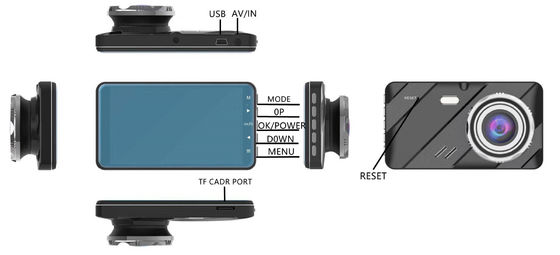 4&quot; Blackbox DVR Dash Cam Rearview Car Dashcams Parking Monitor G-Sensor