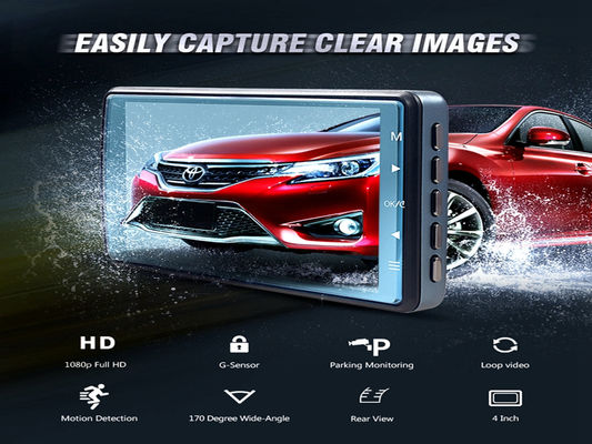 4Inch Blackbox Car Dash Cam Recorder Parking Monitor With Loop Recording