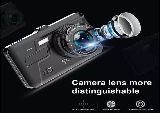ODM Car Dual Lens Driving Recorder With GPS 170 Degree Wide Angle