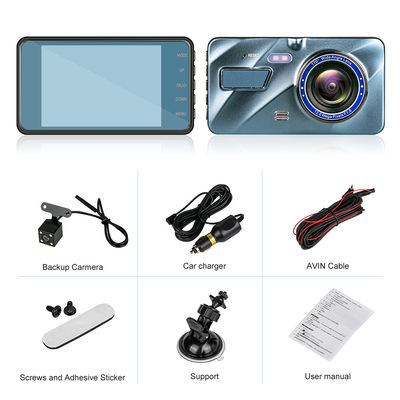 Dual Lens Car DVR Camera Rechargeable Dash Cam 1080FHD With G-Sensor Motion Detection