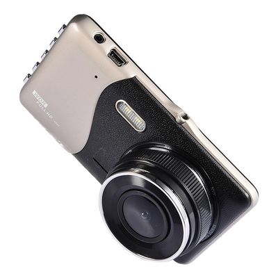 Front Rear Car Dual Camera Dash Cam Recorder 4 Inch Front 1080P Back 720P