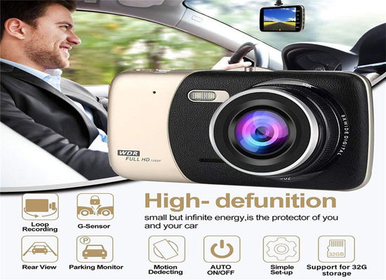 Smart Auto Dashboard Mounted Panoramic Dash Cam In And Out 1080P 128GB
