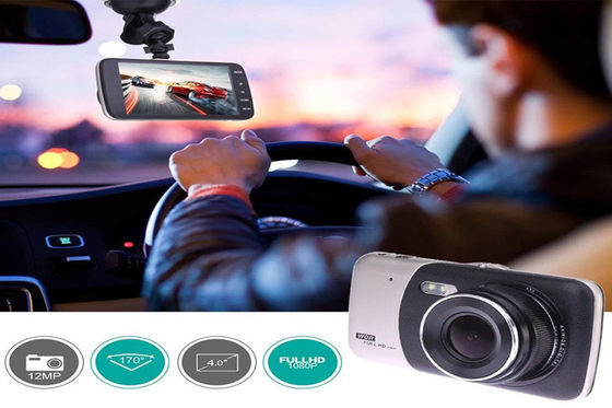 Wireless 4 Inch 1080p Car DVR 4K Dash Cam Dual Lens Front And Rear