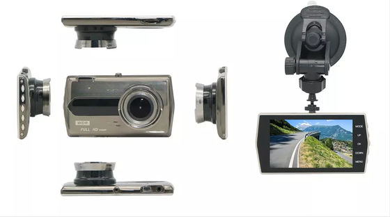 Dual HD 1080P Car DVR Dash Cam Recorder 4 Inch IPS Screen Front And Rear Camera