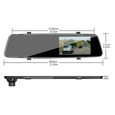 Car DVR Mirror Live View Dash Cam With Motion Detection 4.5 Inch