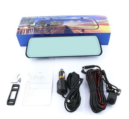 32GB 10 Inch Vehicle Blackbox DVR Dash Cam FHD 1080p Stream Media