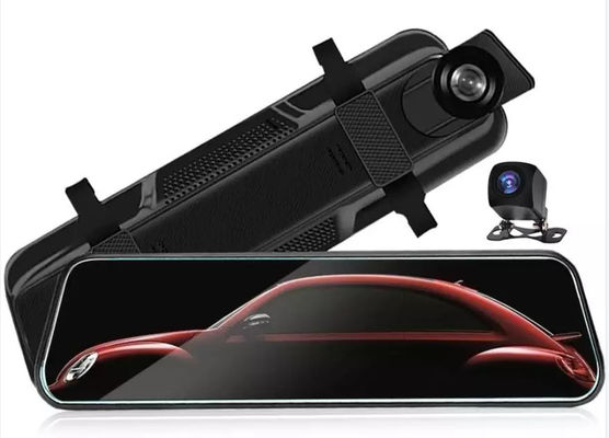 9.66 Inch Motion Activated Dashcam Full 2.5D Touch Screen Front Back Recording