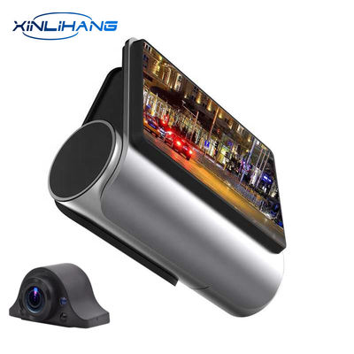 Touchscreen ​Auto Blackbox DVR Dash Cam 24 Hour Recording Dual Lens Rearview Mirror