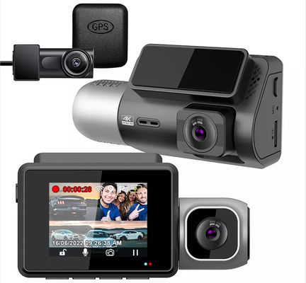 Car IPS 4K Wifi GPS 1080p Hd DVR Dashcam for Front And Rear Inside