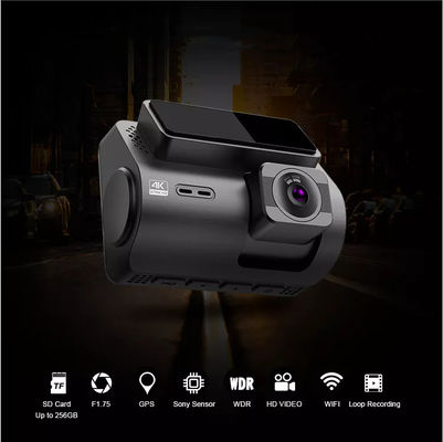 RGB AHD Dual Lens GPS Wifi Dash Cam With Speed And GPS Motion Detection