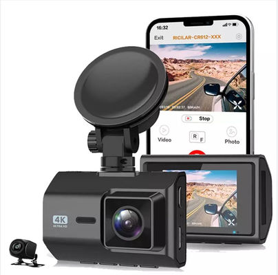 2 Inch IPS Dual Dashcam WiFi 4K 2K Dual With Sony IMX335 Sensor