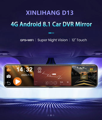 uSB Android 8.1 4g Mirror HD1080P Car DVR Camera blackbox With ADAS Wifi GPS Navigation