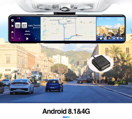 FHD1080P Dual Wireless Dashboard Camera Mirror Mounted Dash Cam IPS Screen