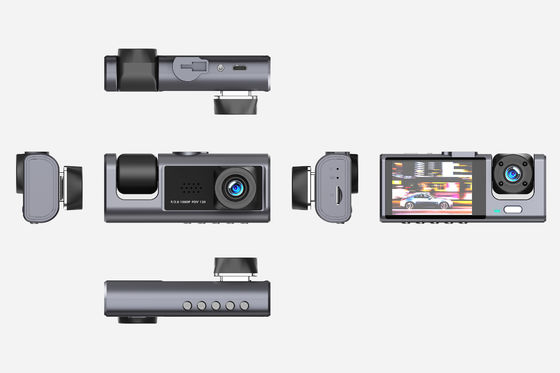 3 Lens Automotive Car DVR Camera Video Recorder HD 1080P Front Rear Inside