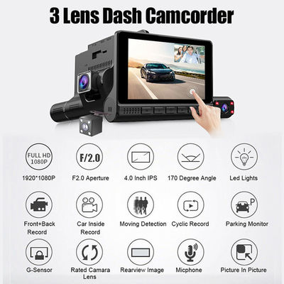 FHD Digital Camcorder Car DVR 1080p Gps Touchscreen Android DVR Dashcam