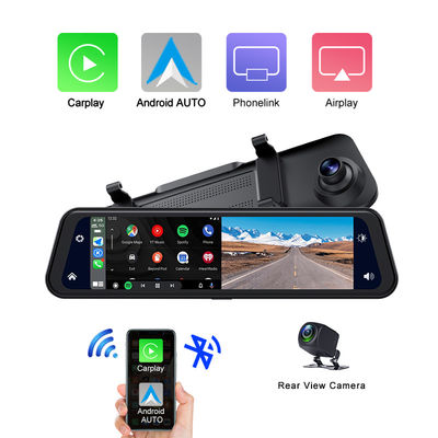 Dual Cams HD1080P Carplay Dashboard Blackbox Driving Video Recorder 12inch 2K