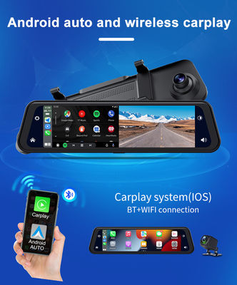 Android Auto Dash Cam Carplay With Reverse Camera Front 2K+Back 1080P
