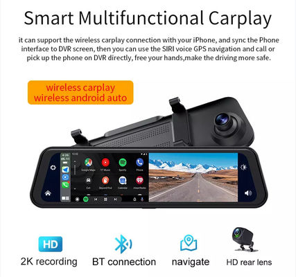 Bluetooth Android Wireless Carplay Dashboard Dashcam GPS Navigation