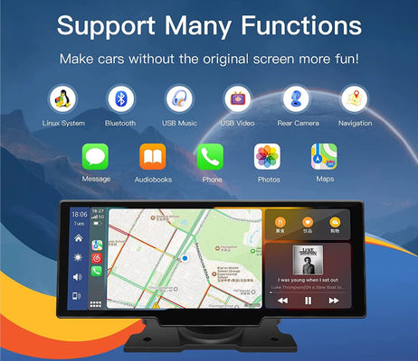10.26&quot; Wireless Carplay Dashboard Media Player 2.5K Android Auto