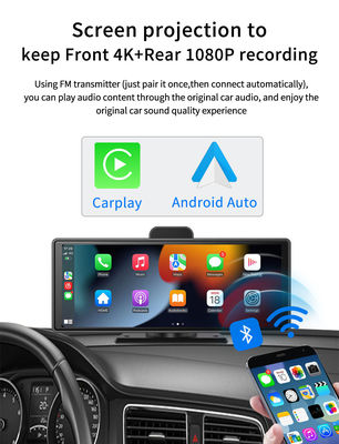 4K Android Auto ADAS WiFi Dash Cam AUX FM GPS 10.26&quot; Car DVR CarPlay